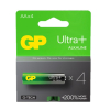 GP Ultra+ G-Tech AA / MN1500 / LR06 Alkaline Batterij 4 stuks  AGP00299 - 1